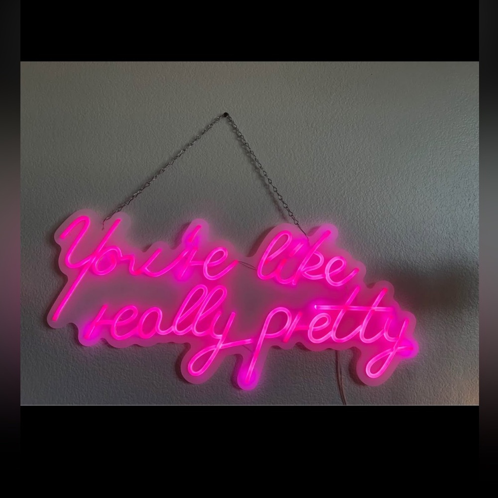 Pink Neon Wall Sign